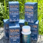 多瓶紐樂營NMN15000瓶身和外包裝展示